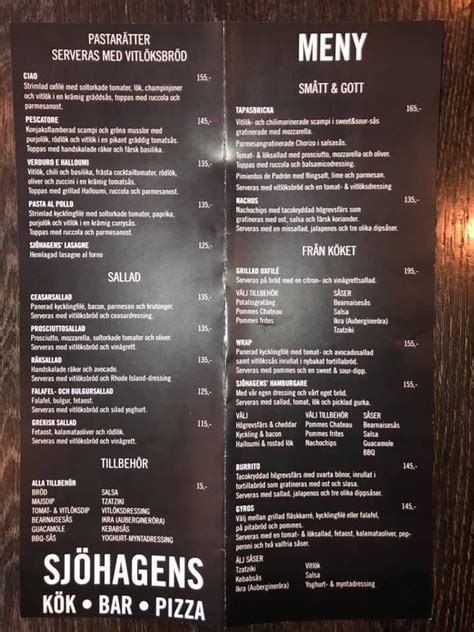 Sjöhagens Kök Bar & Pizza Restaurang • .